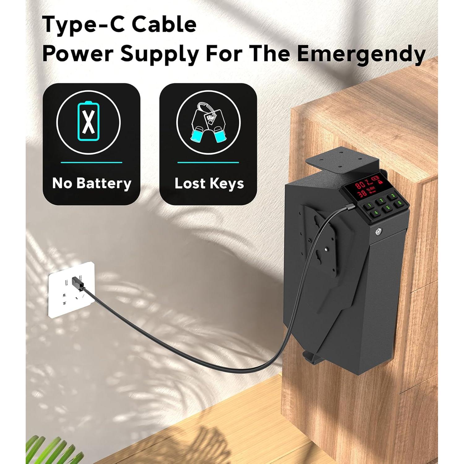 Caja Fuerte para Pistolas QINGENO QG8002E con Teclado y Llave