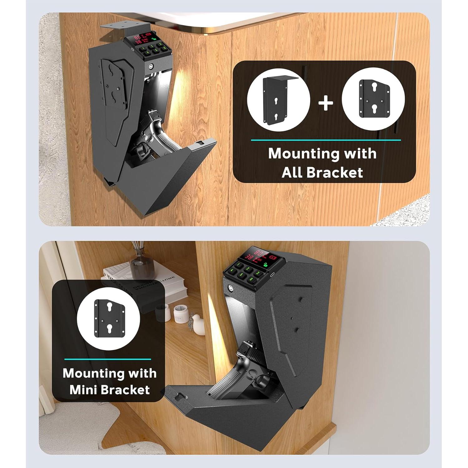 Caja Fuerte para Pistolas QINGENO QG8002E con Teclado y Llave