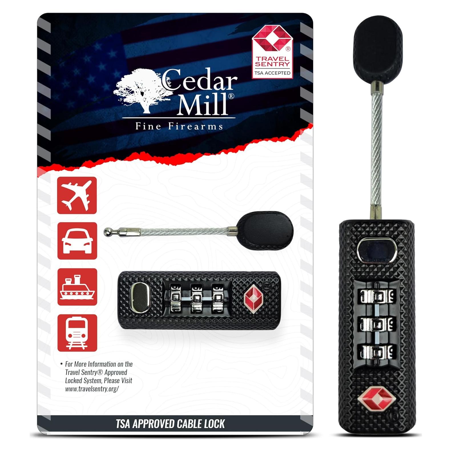 Candado de Combinación TSA Cedar Mill ZipLock Negro 81.9g