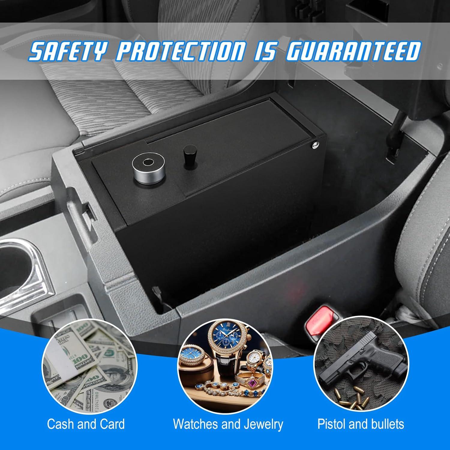 Caja Fuerte de Consola Central 3mirrors Biométrica Toyota Tundra 2014-2021