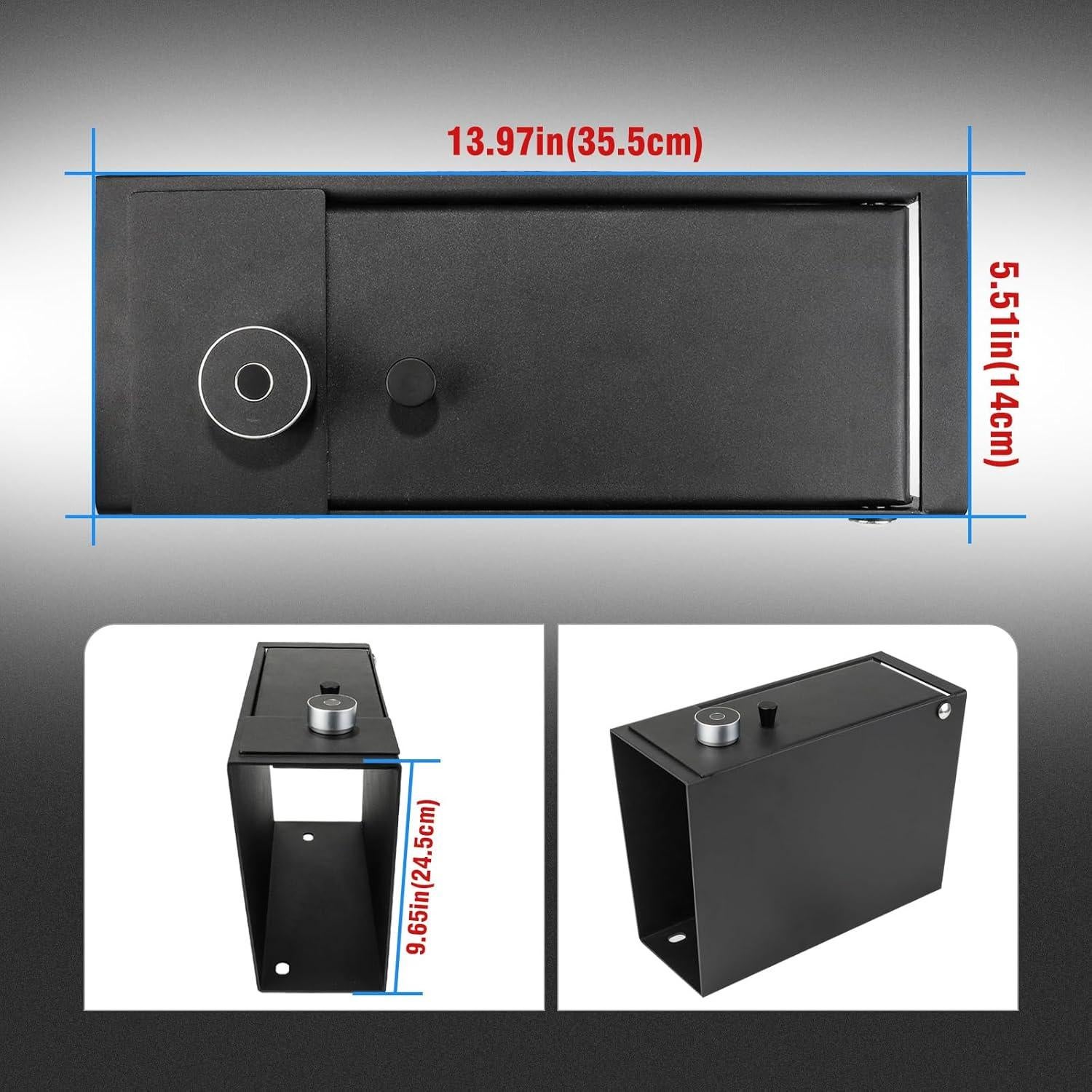 Caja Fuerte de Consola Central 3mirrors Biométrica Toyota Tundra 2014-2021