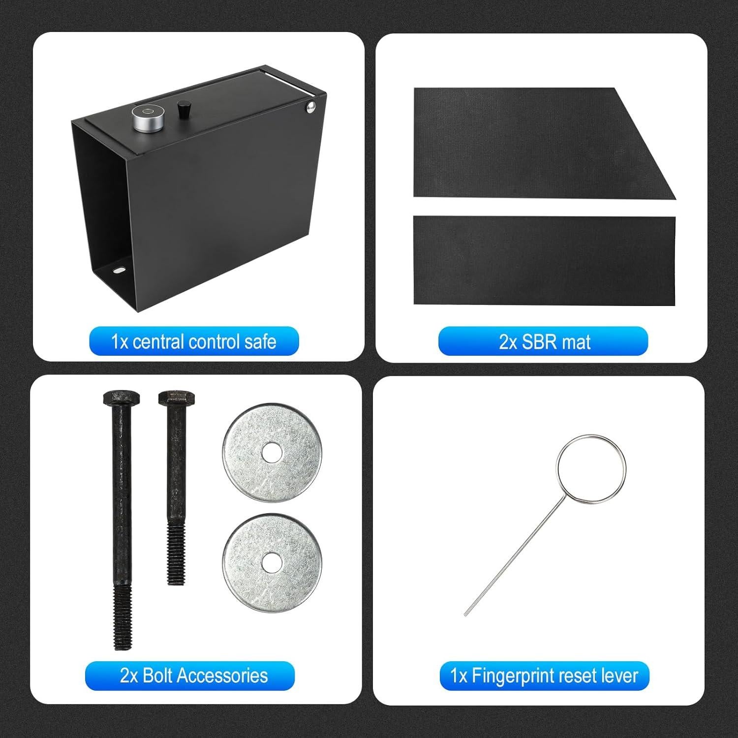 Caja Fuerte de Consola Central 3mirrors Biométrica Toyota Tundra 2014-2021