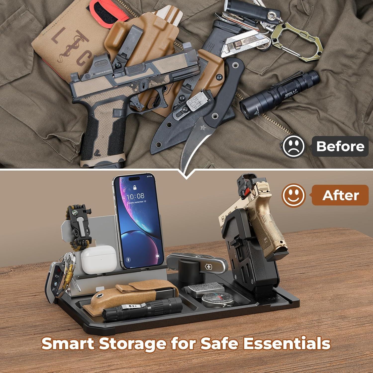 Soporte para Armas ONNAIS con Bloqueo de Gatillo - Organizador Multifuncional