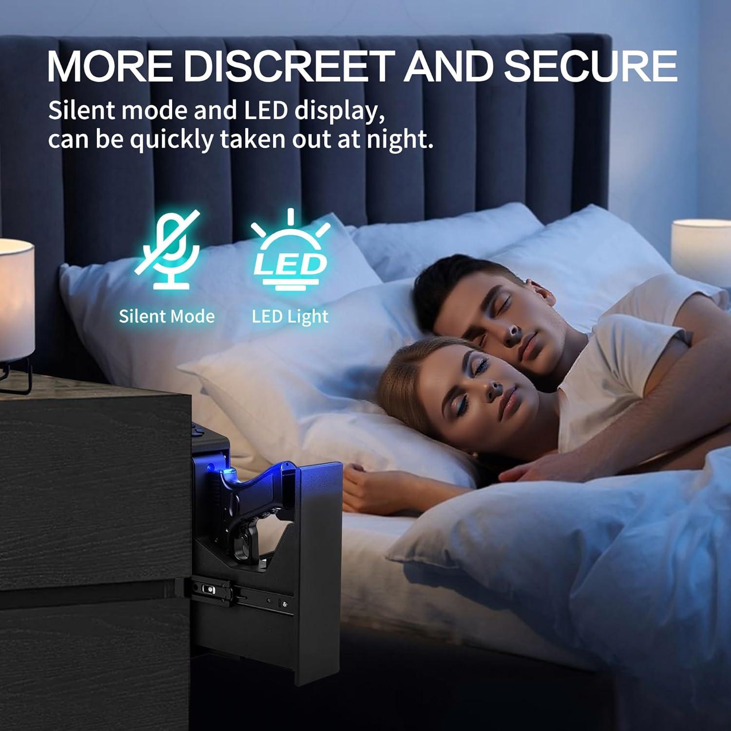 Caja Fuerte Biométrica DwlSpce para Pistolas con Acceso Rápido