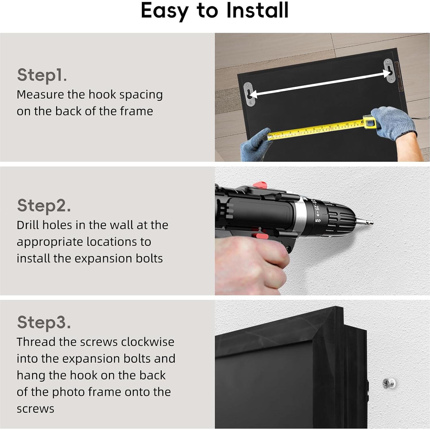 Caja Fuerte Oculta para Pistolas Dononr, Marco de Imagen Negro