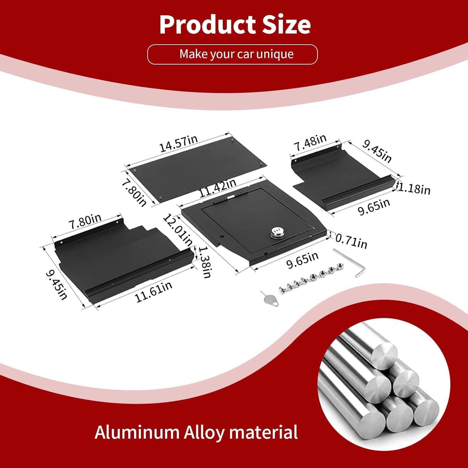 Organizador de Consola Central PDKLIN para Ford F150 2015-2020