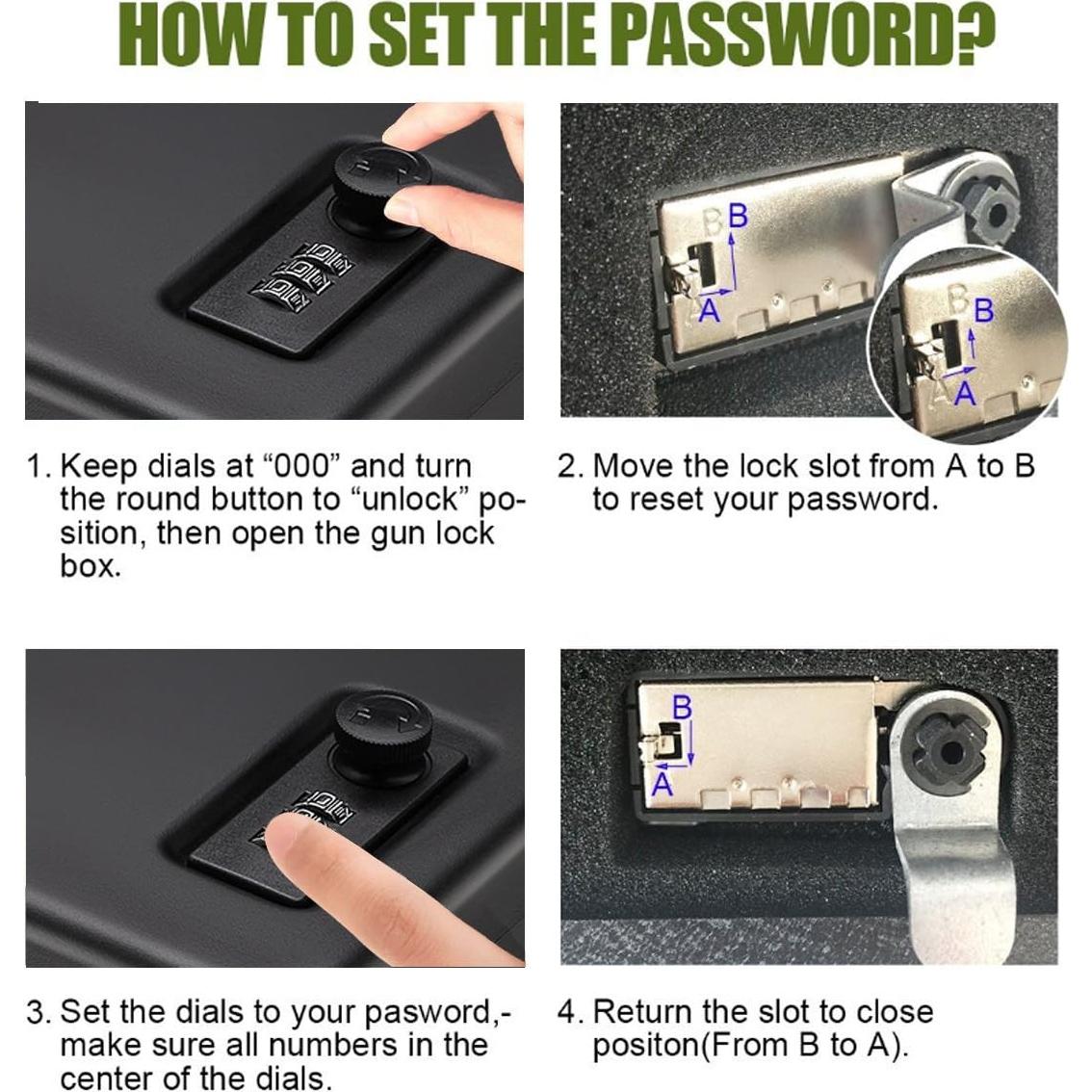 Caja Fuerte Portátil Younion para Pistolas y Valiosos 1.5kg