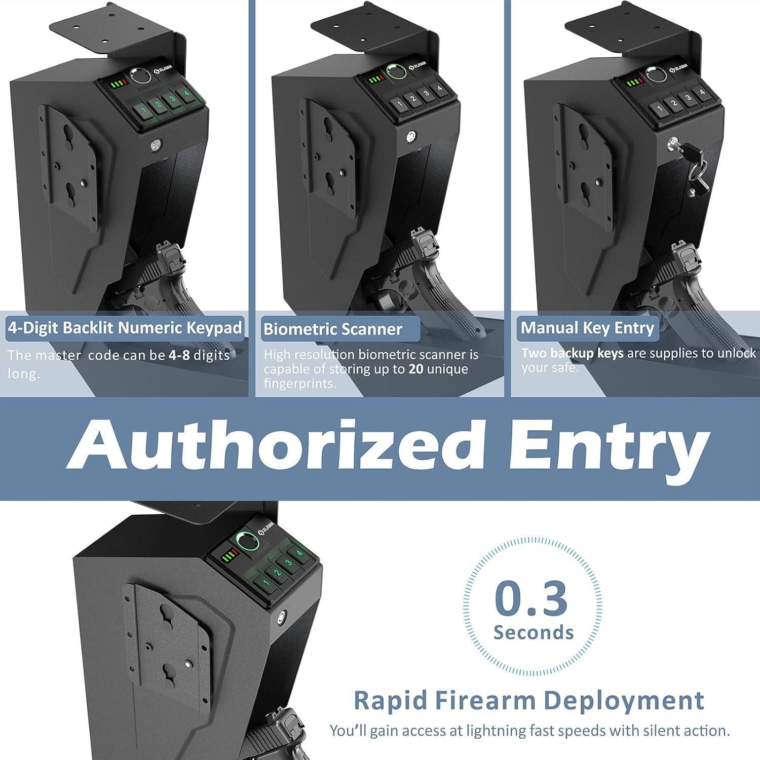 Caja Fuerte Biométrica Z ZLJUAN Montada 39.4x19cm