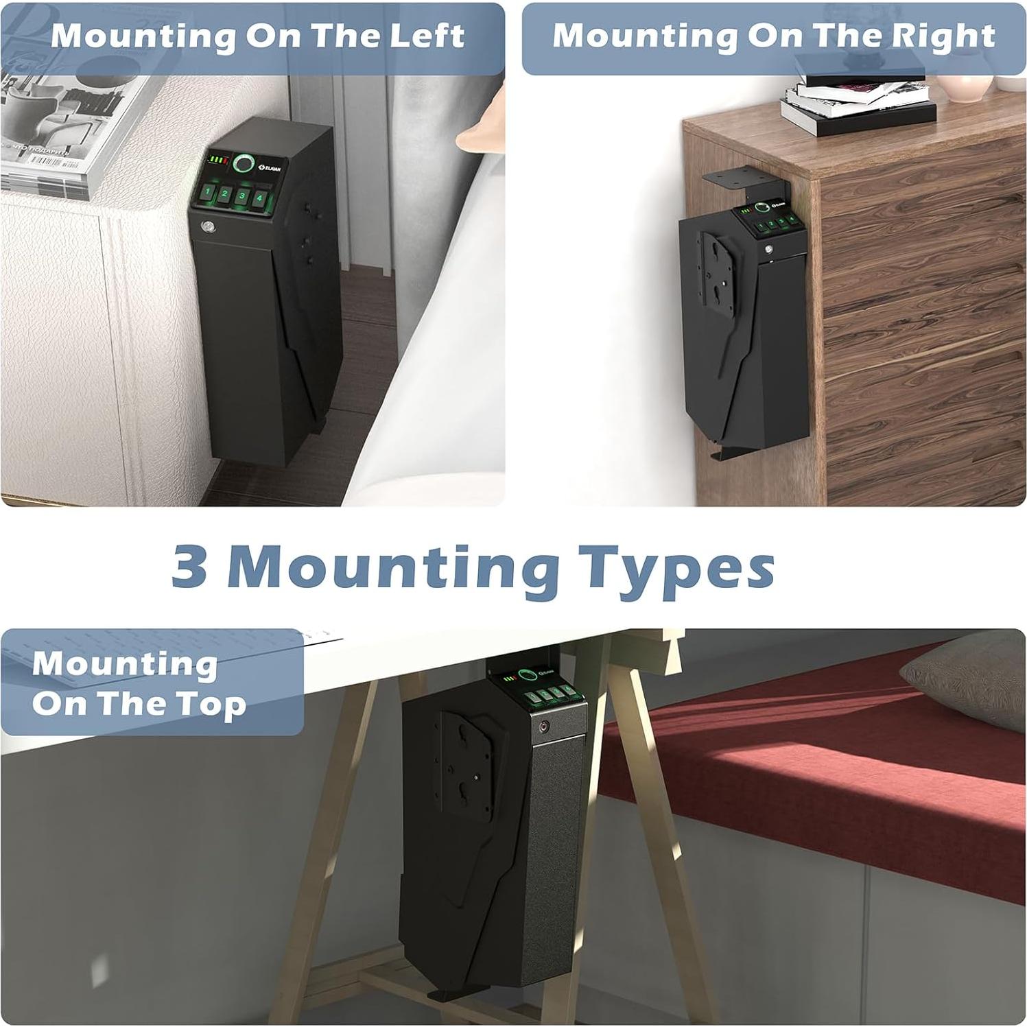Caja Fuerte Biométrica Z ZLJUAN Montada 39.4x19cm