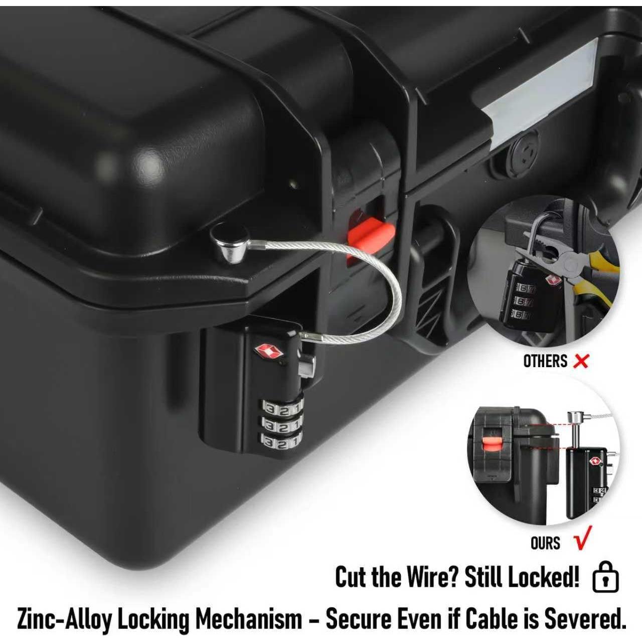 Caja de Pistola HOSOCASE para 7 Pistolas y 15 Cargadores