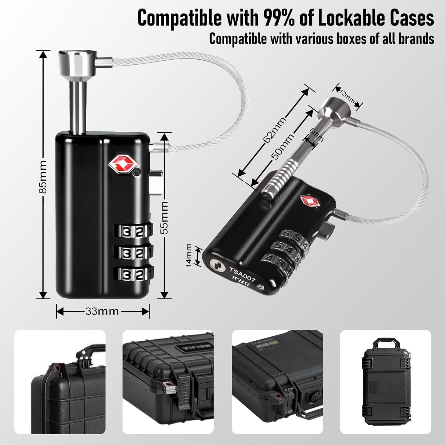 Caja de Pistola HOSOCASE para 7 Pistolas y 15 Cargadores