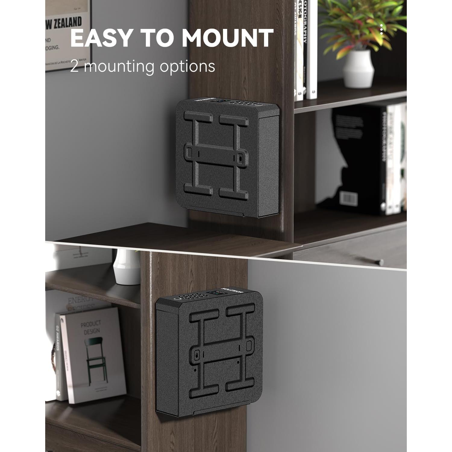 Caja Fuerte Biométrica HOLEWOR para Pistolas - Acceso Rápido