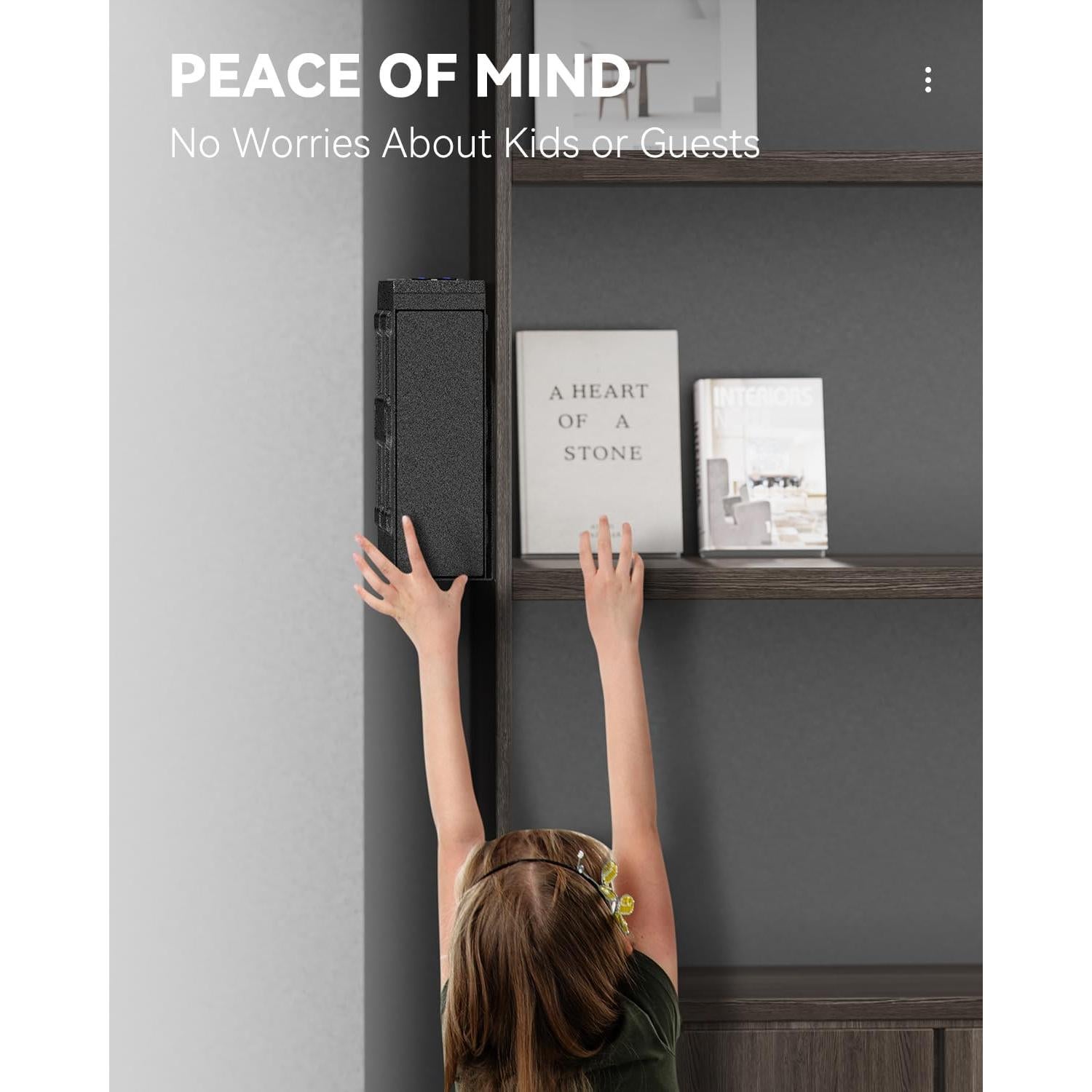 Caja Fuerte Biométrica HOLEWOR para Pistolas - Acceso Rápido