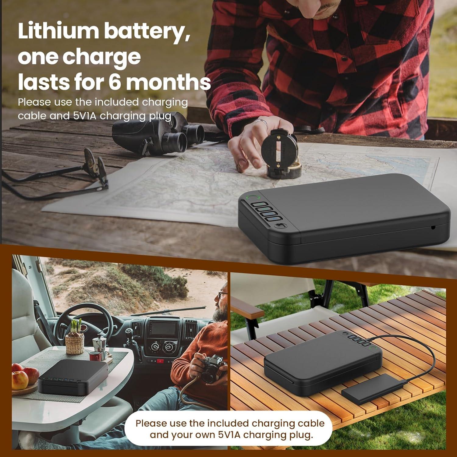 Caja Fuerte Biométrica Portátil XGUNXBOX para Armas 28.2x18cm