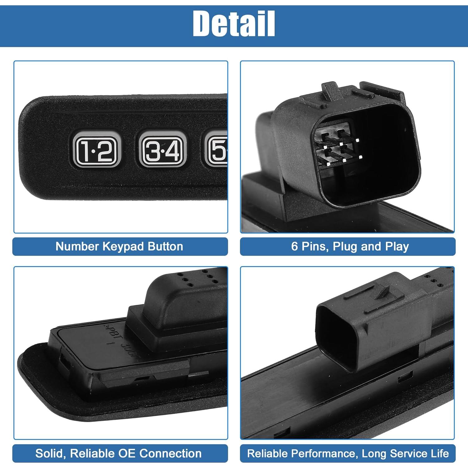 Teclado de Entrada Sin Llave X AUTOHAUX para Ford 2005-2010