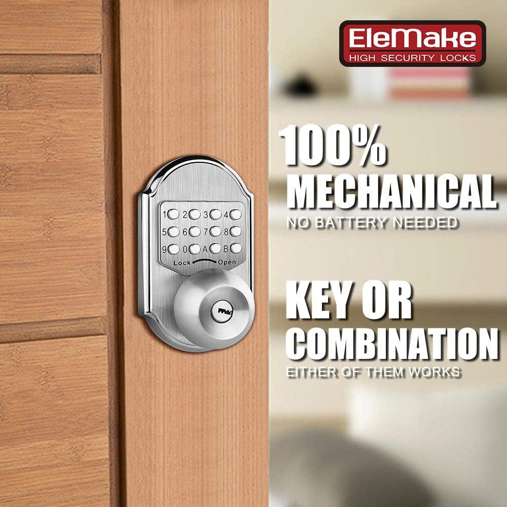 Cerradura de Puerta Mecánica Sin Llave Megaflint MKD-001 Acero Inoxidable