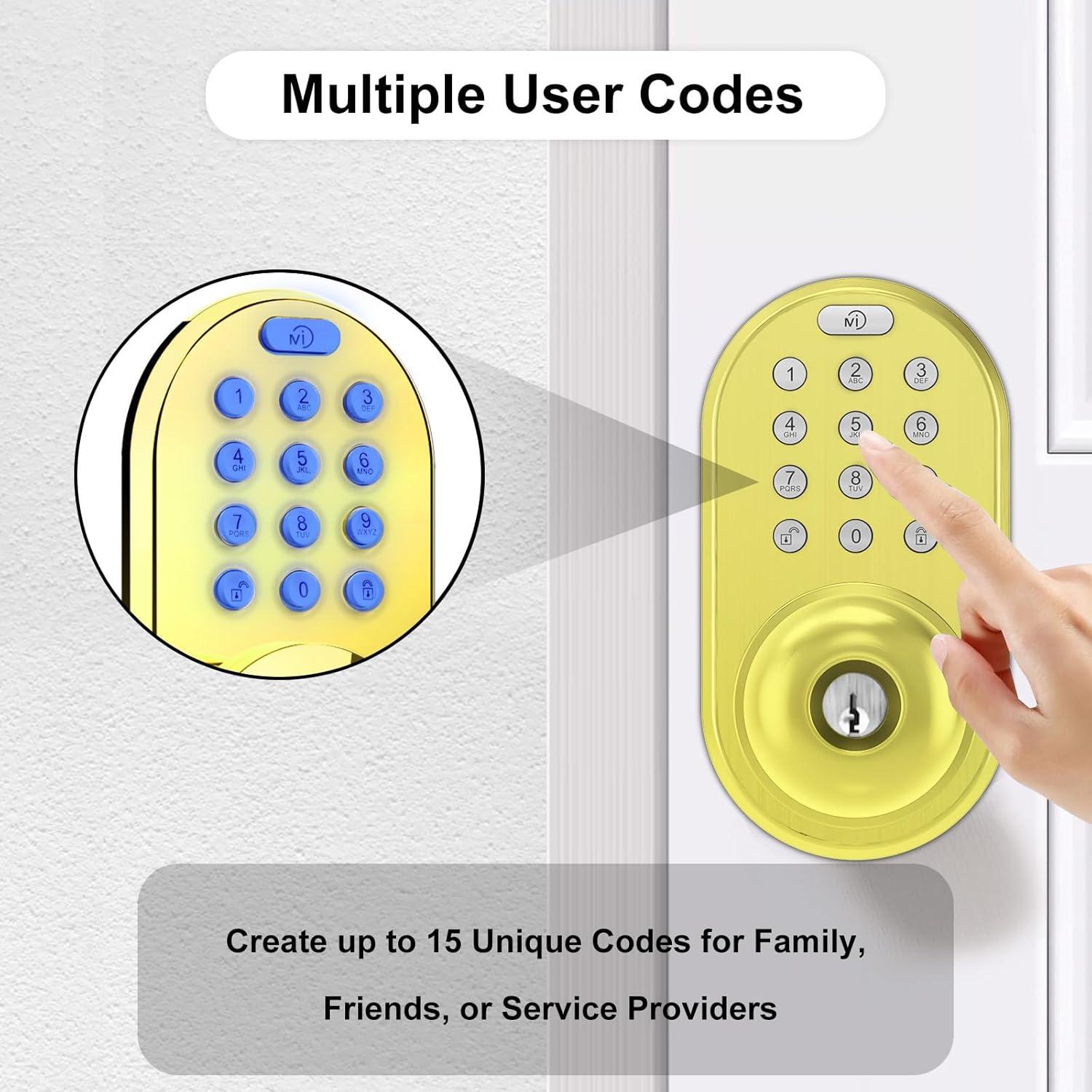 Cerradura Digital Sin Llave MiLocks con Teclado Retroiluminado