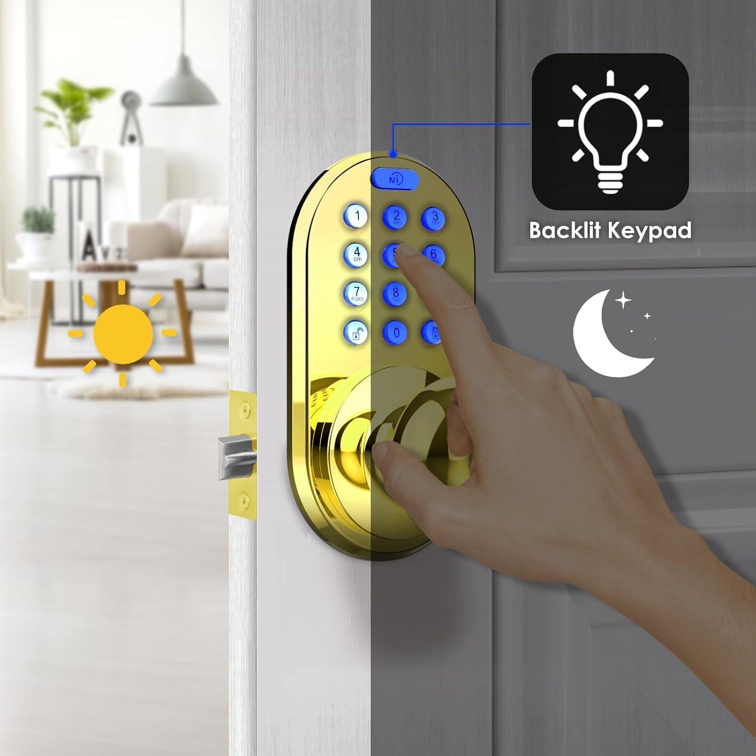Cerradura Digital Sin Llave MiLocks con Teclado Retroiluminado