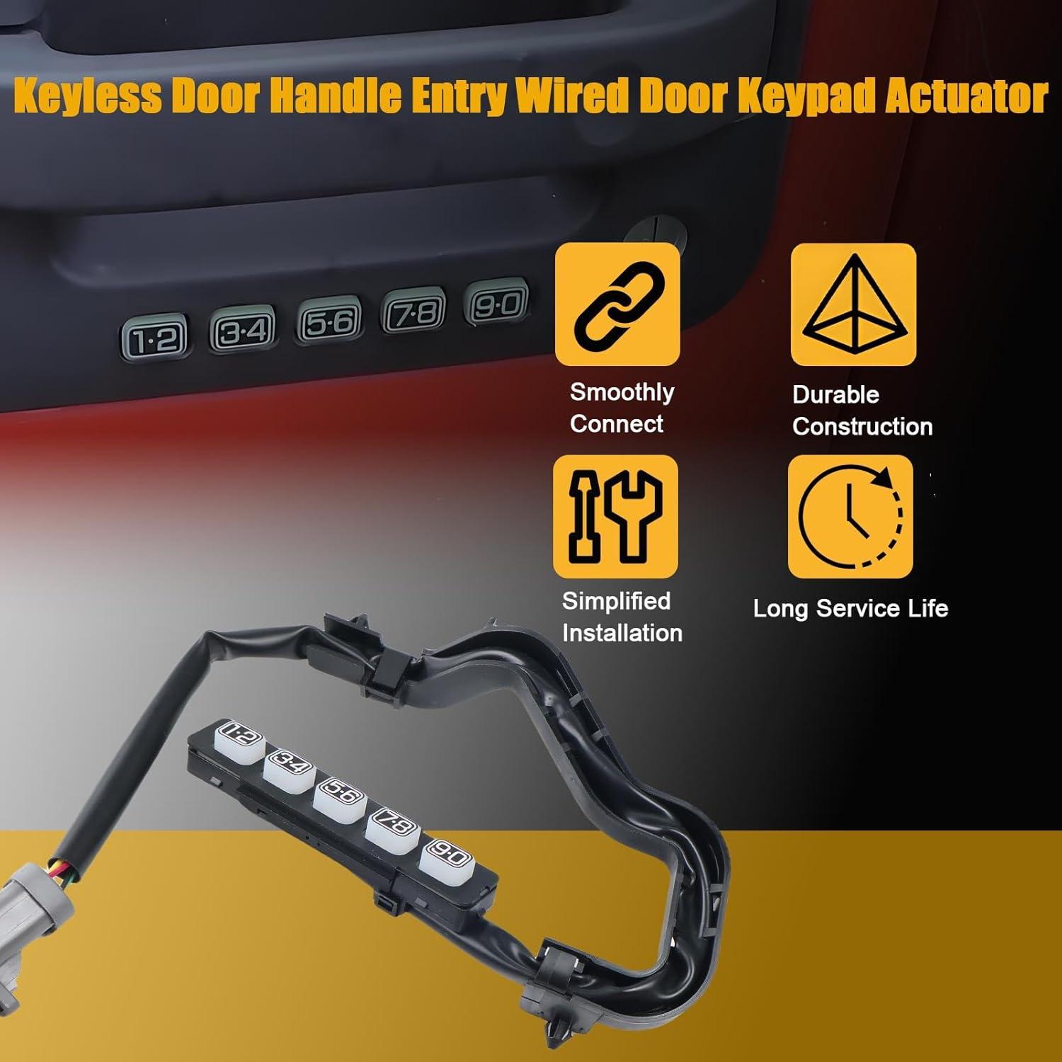 Actuador Teclado Puerta Sin Llave Ford F150 2009-2014 Negro