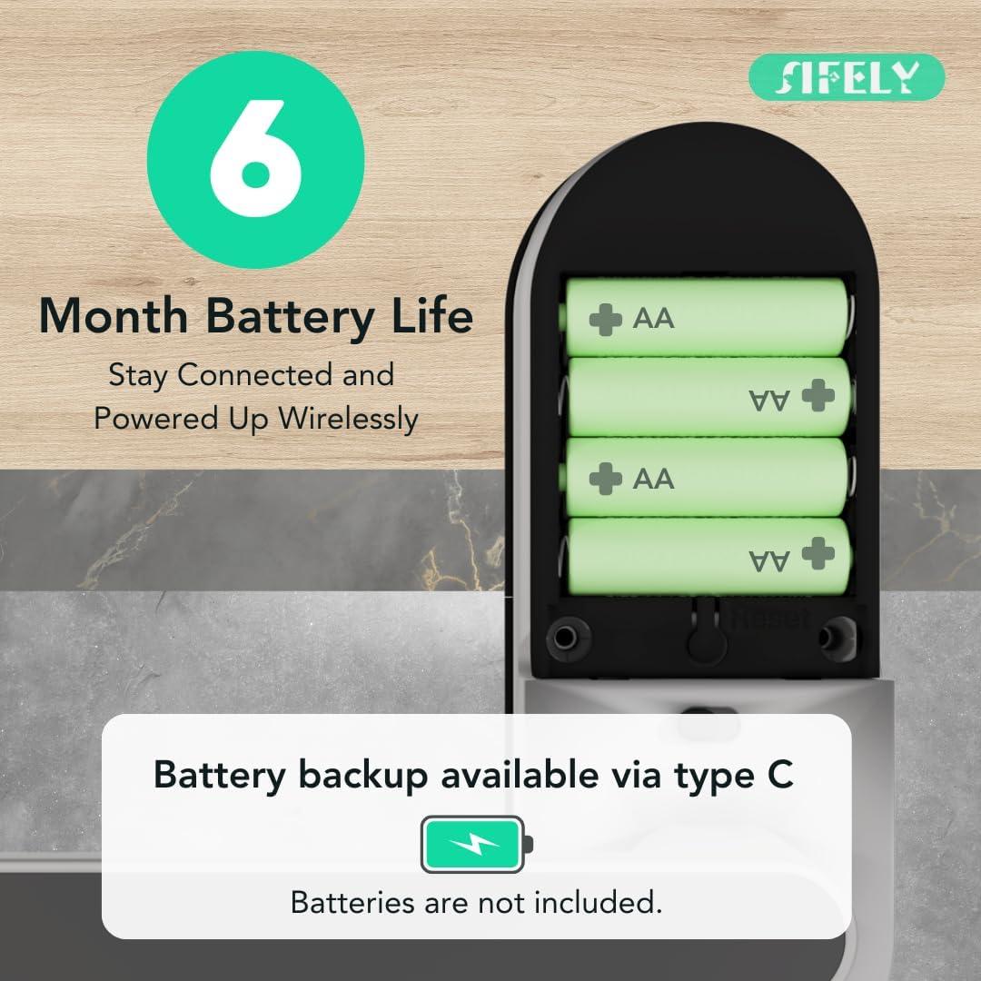 Cerradura Inteligente Sifely Modelo S WiFi con Teclado y Huella