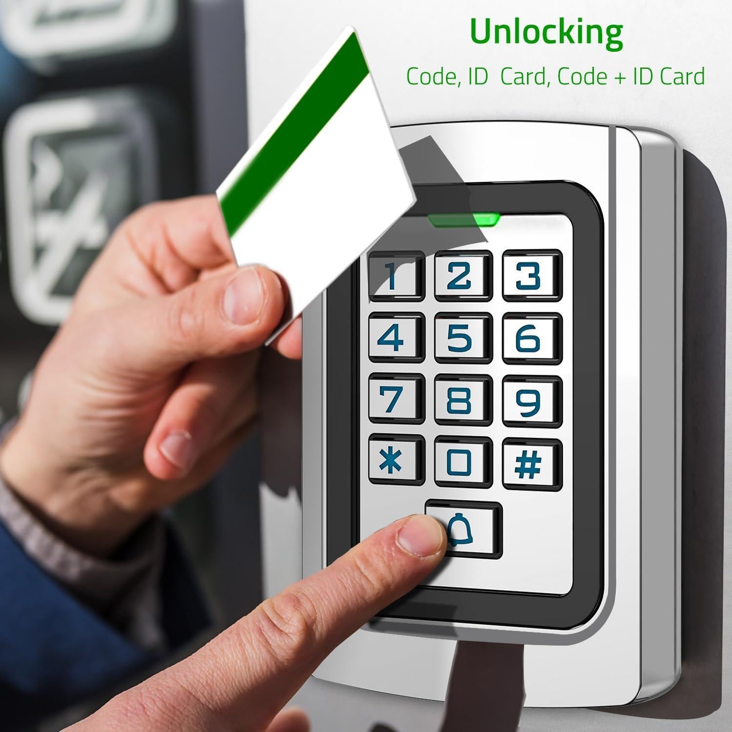 Teclado de Control de Acceso AMOCAM K10ID IP68 2000 Usuarios