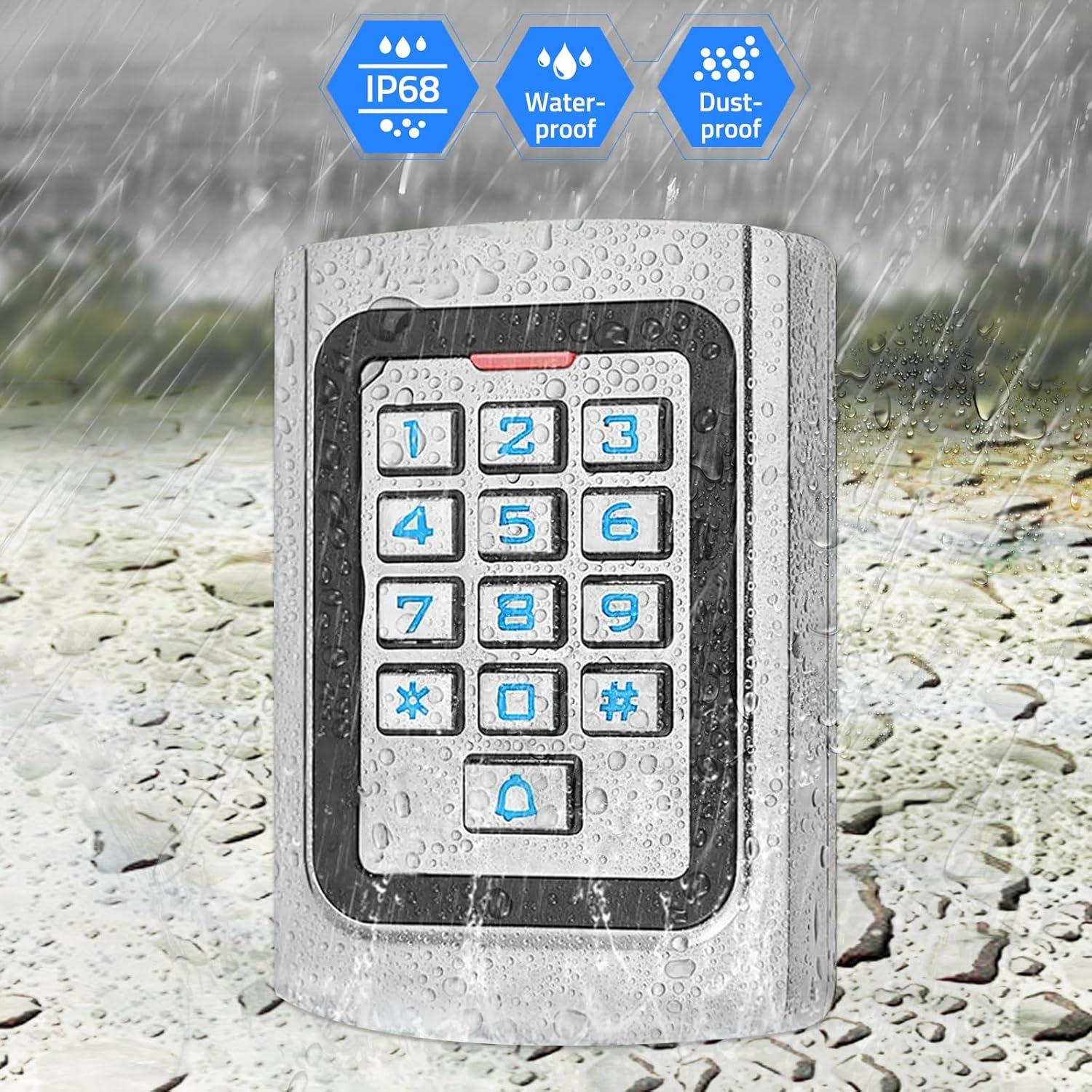 Teclado de Control de Acceso AMOCAM K10ID IP68 2000 Usuarios