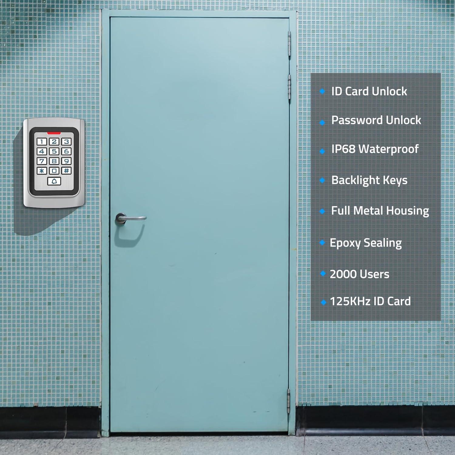 Teclado de Control de Acceso AMOCAM K10ID IP68 2000 Usuarios