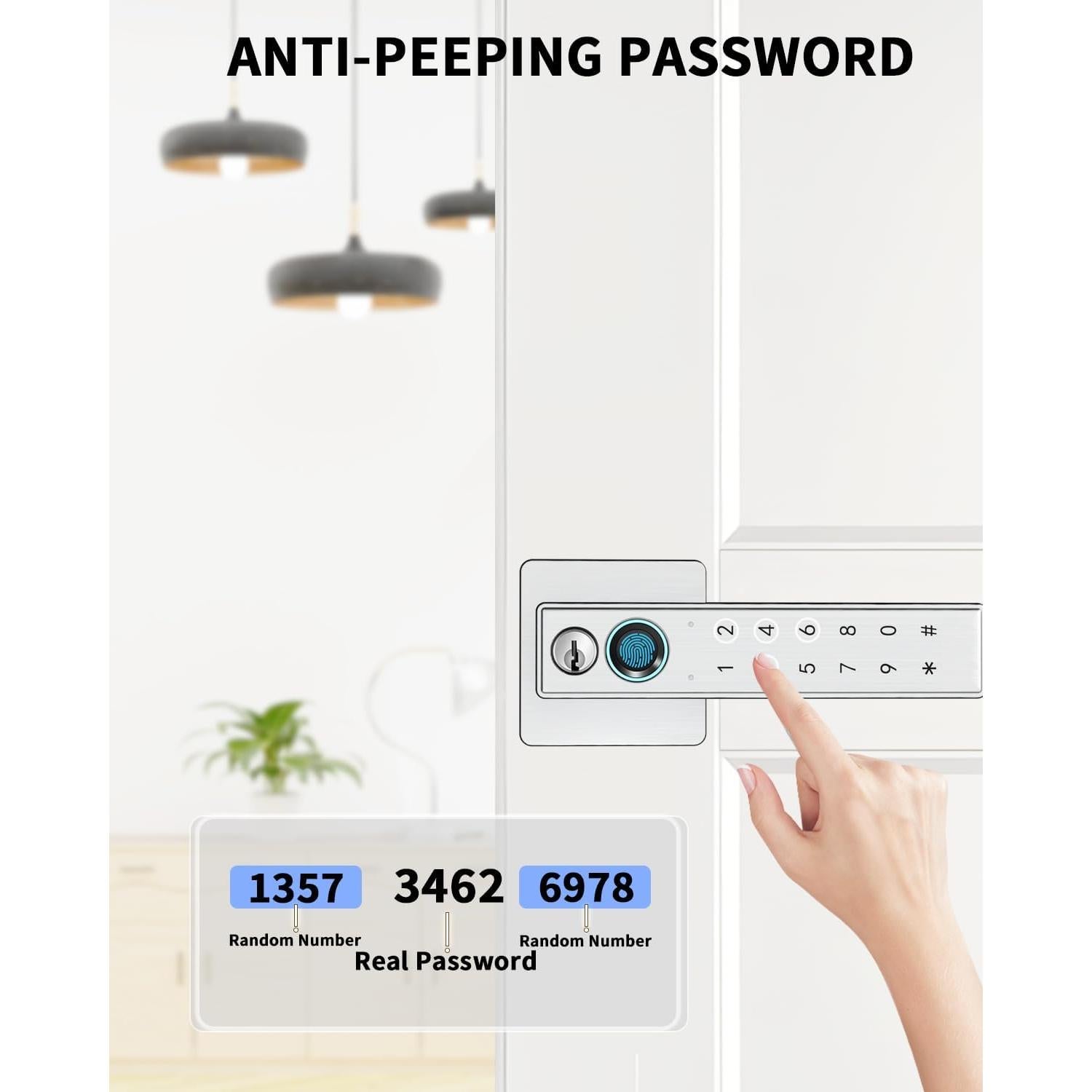 Cerradura Inteligente Hiencetec con Huella Dactilar y Teclado