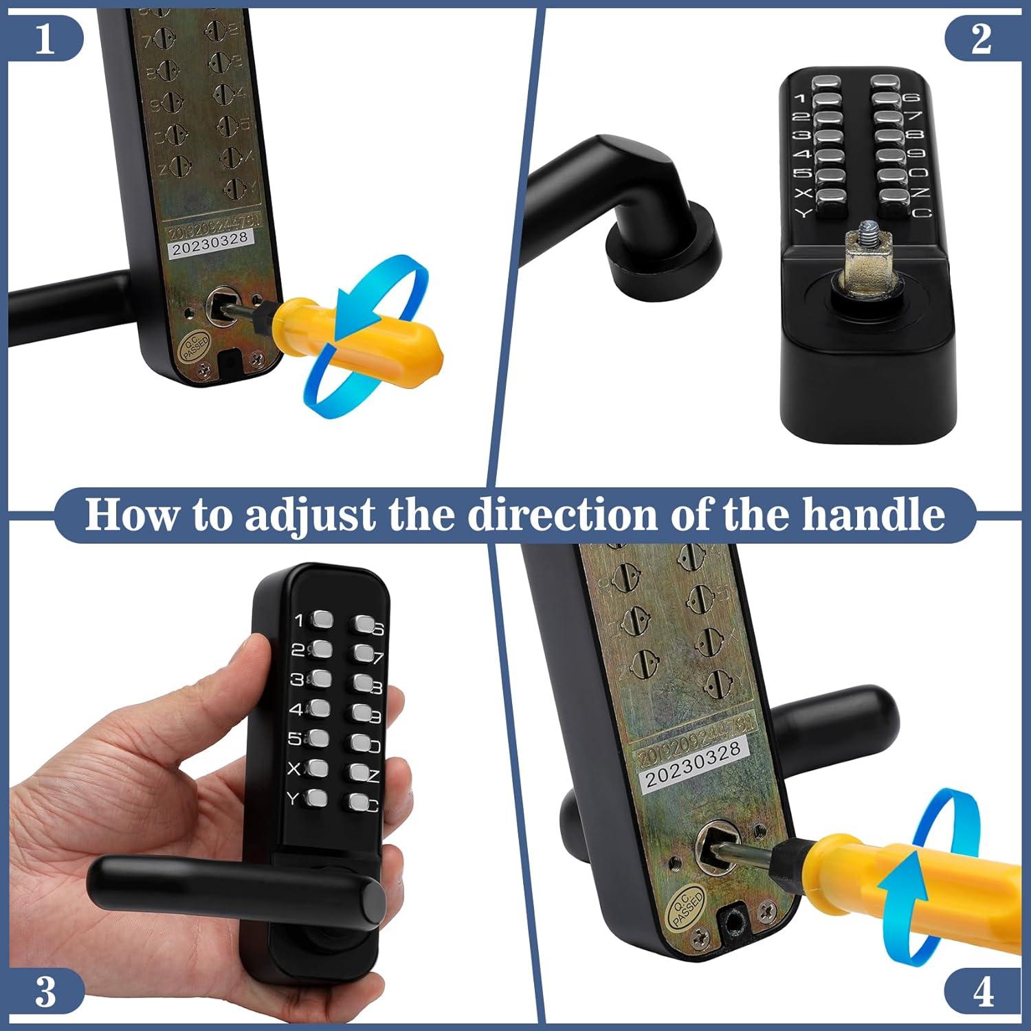 Cerradura mecánica sin llave Souyou con teclado - Acero inoxidable