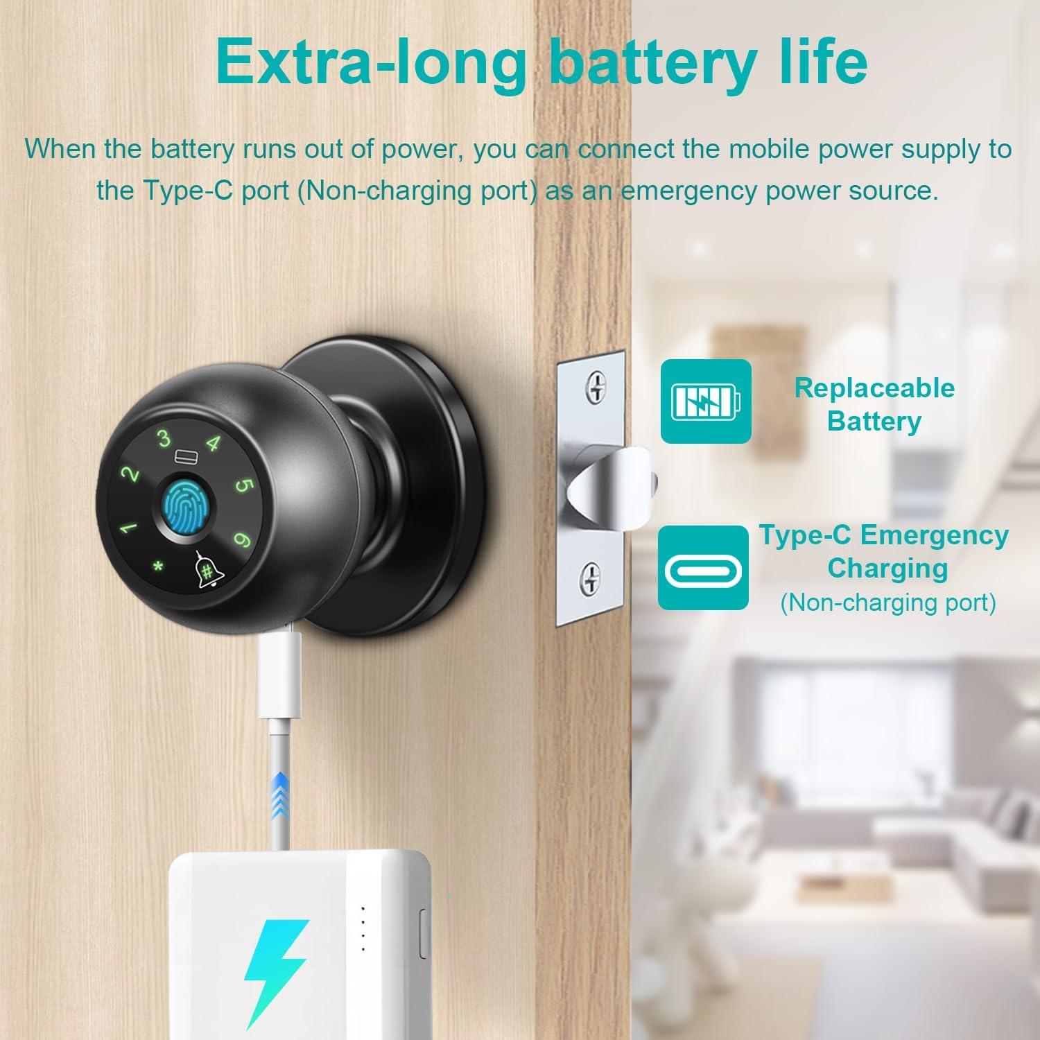 Cerradura Inteligente Kuelor DK-Q7-B Biométrica 5-en-1