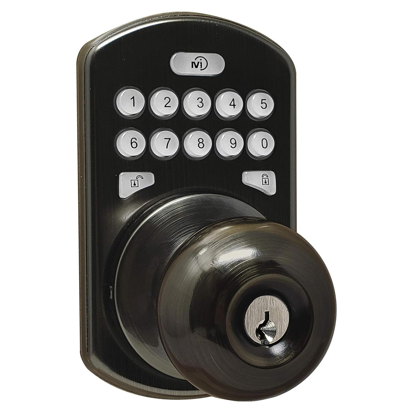 Cerradura Inteligente MiLocks CKK-02AQ Bronce Antiguo Teclado
