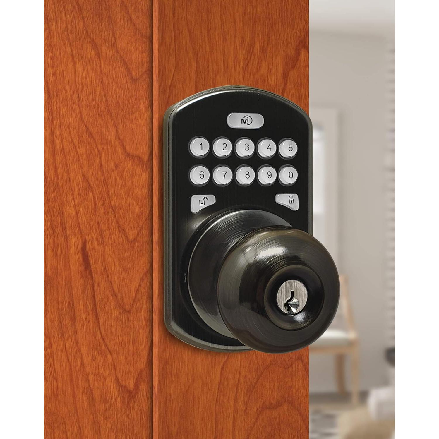 Cerradura Inteligente MiLocks CKK-02AQ Bronce Antiguo Teclado