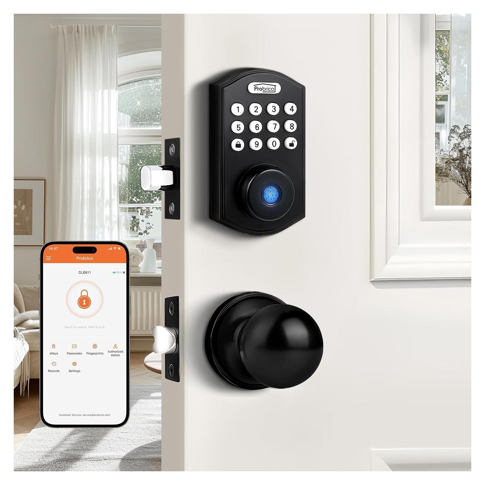 Cerradura Inteligente Probrico Biométrica con Huella Dactilar
