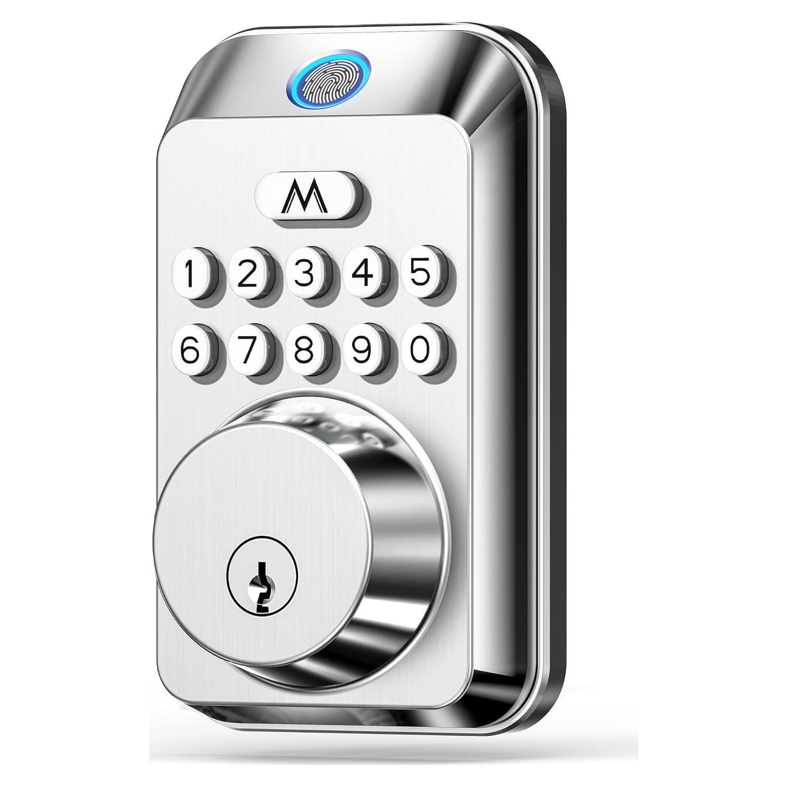 Cerradura Biométrica Zafano E615 con Huella Dactilar y Teclado