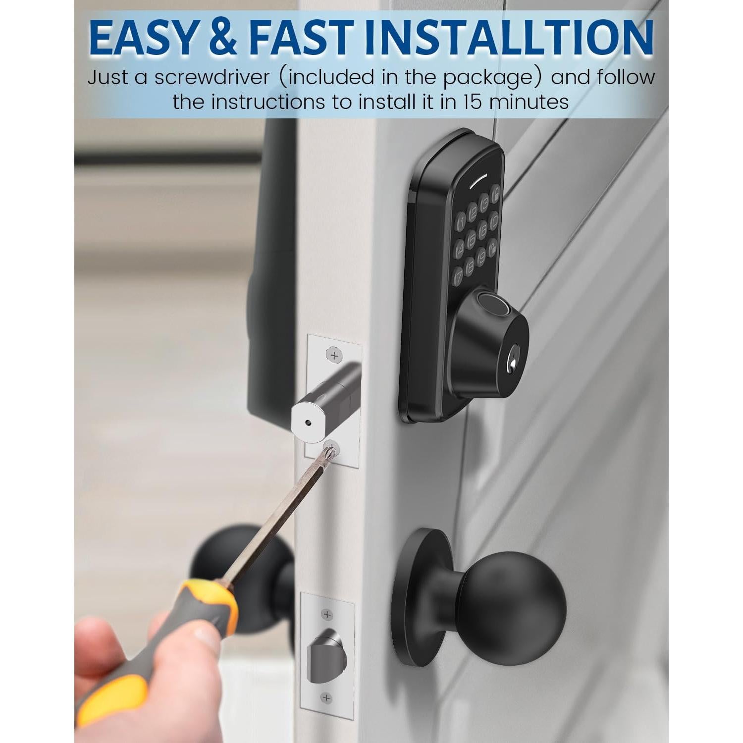 Cerradura Inteligente ALIMAVOR R03 con Huella Digital 5 en 1