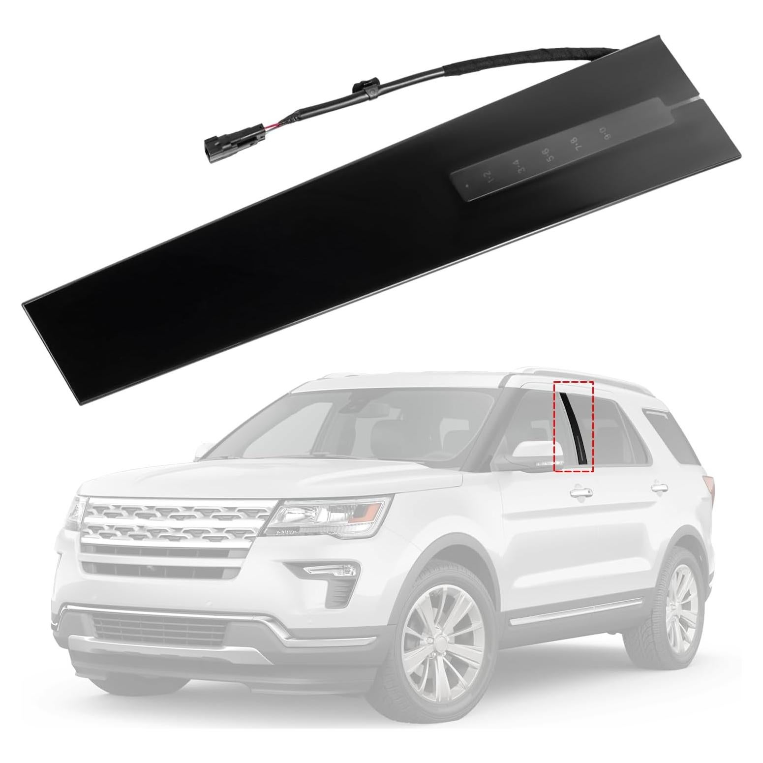 Moldura Pilar B Teclado Entrada Sin Llave PYHAUTO Explorer 2011-2019