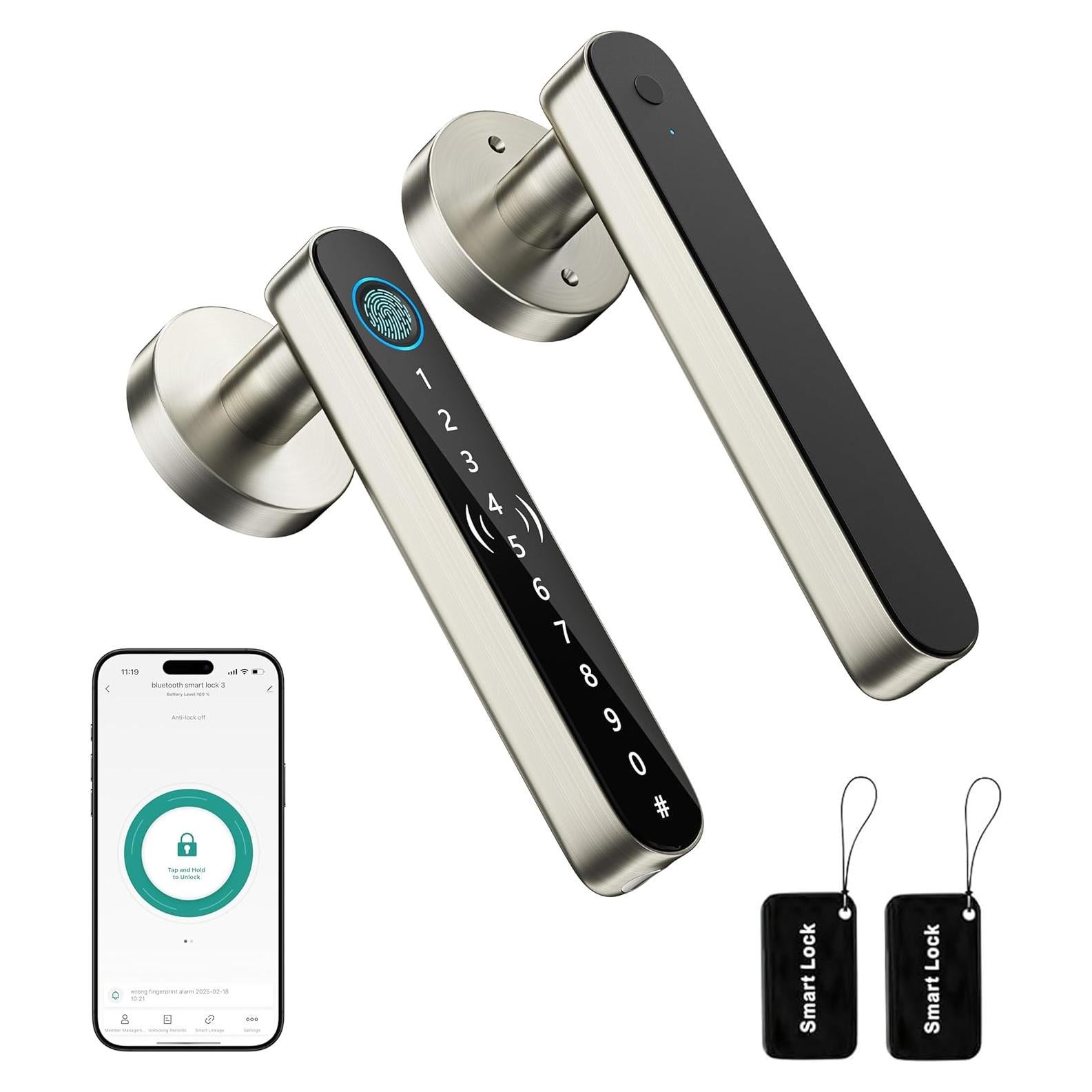 Cerradura Inteligente VANZBON con Huella Dactilar y Código