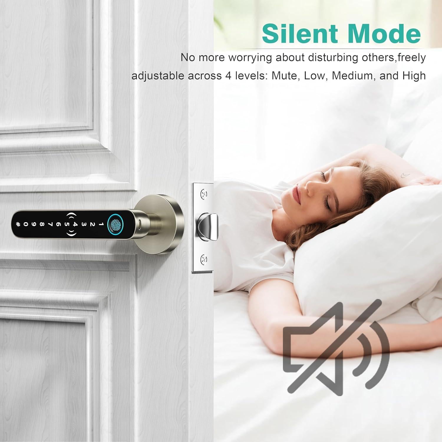 Cerradura Inteligente VANZBON con Huella Dactilar y Código