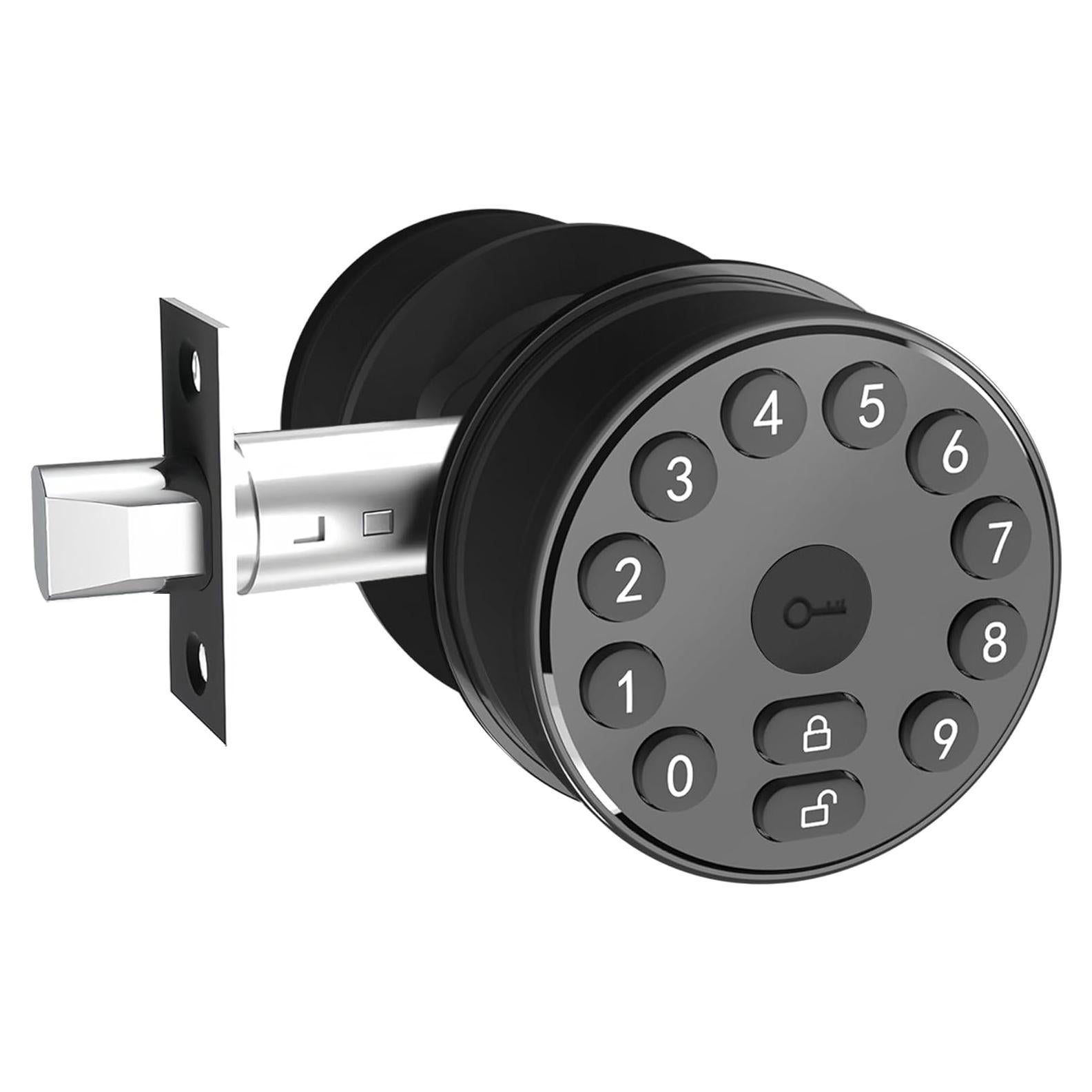 Cerradura Digital Hiencetec 68-MINI-Negro con Teclado y Auto-Bloqueo