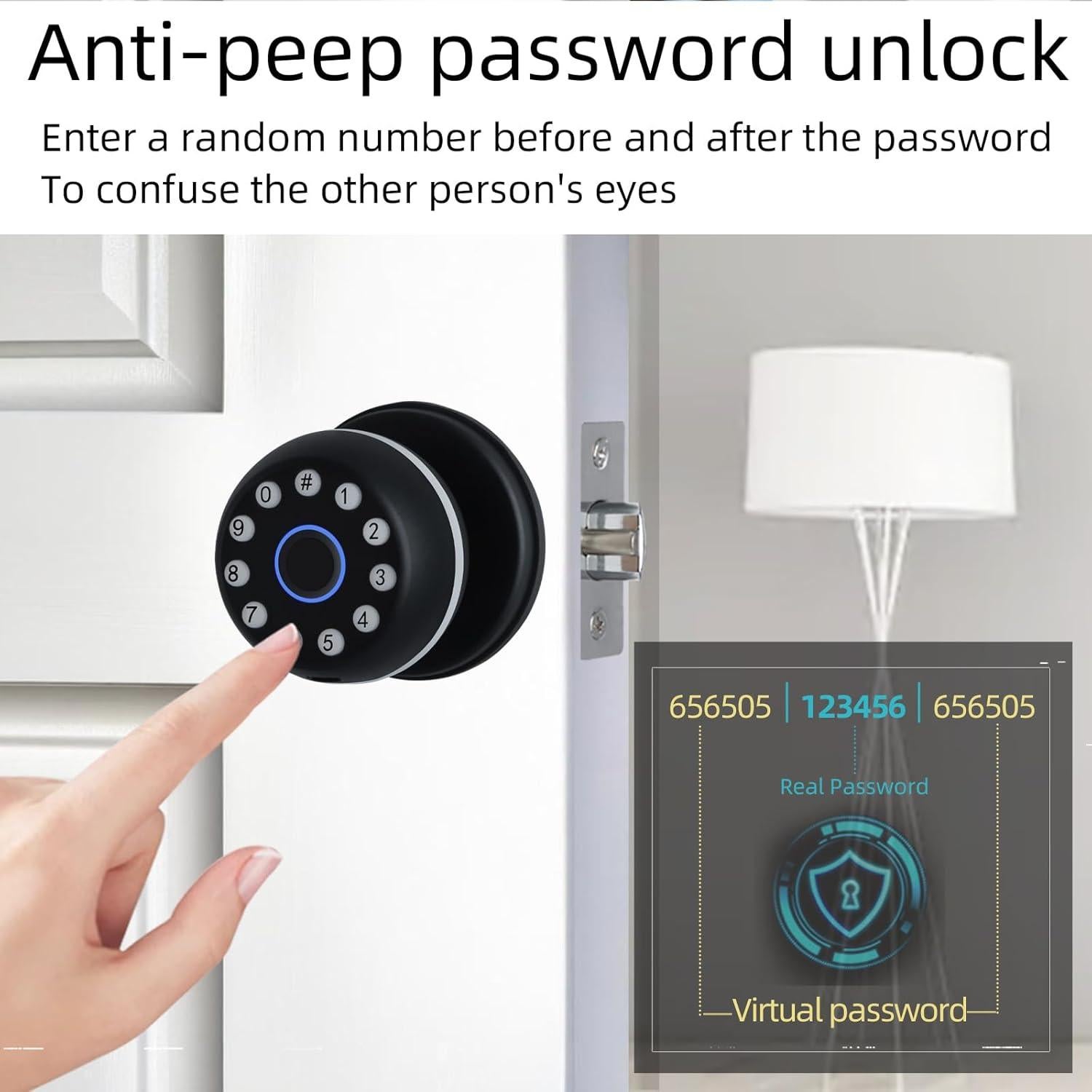 Cerradura Inteligente Zhuofeiya Qxs-01 con Huella Dactilar