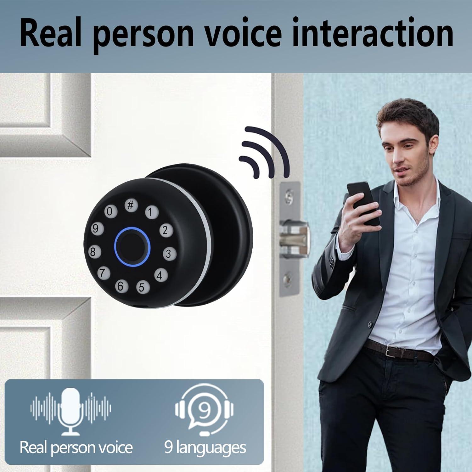 Cerradura Inteligente Zhuofeiya Qxs-01 con Huella Dactilar