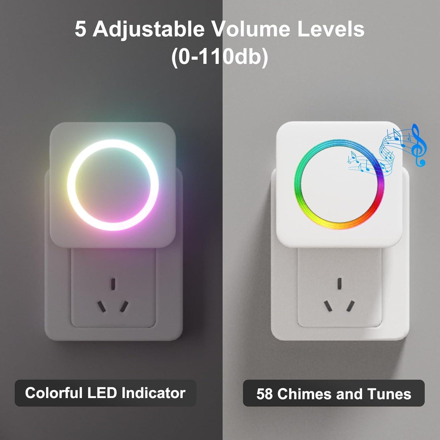 Timbre de puerta COTINSE inalámbrico con sensor de movimiento