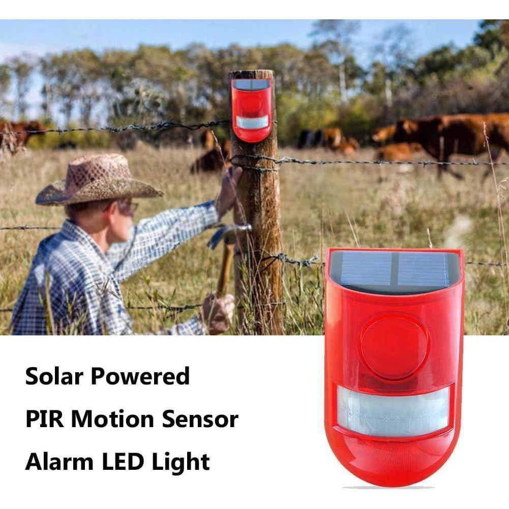 Alarma Solar de Movimiento TLPCRKI IP65 110dB 2Pack LED