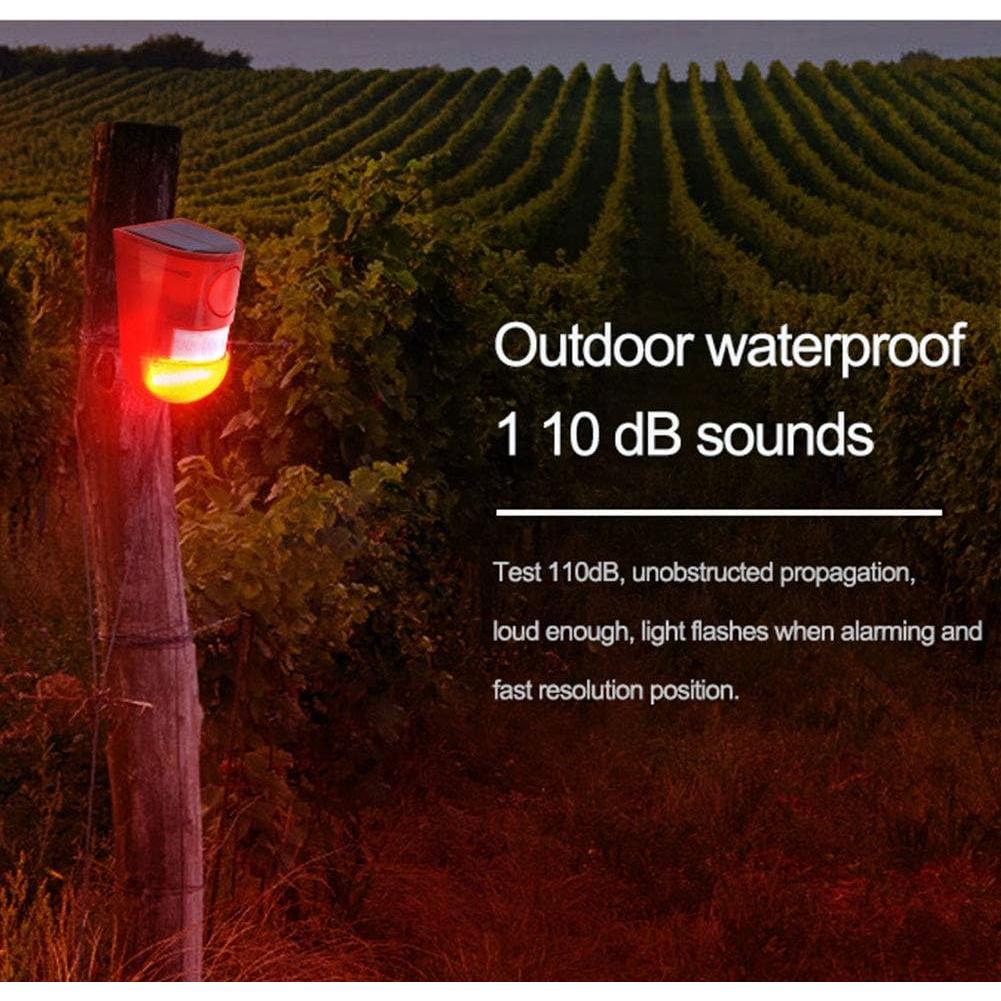 Alarma Solar de Movimiento TLPCRKI IP65 110dB 2Pack LED