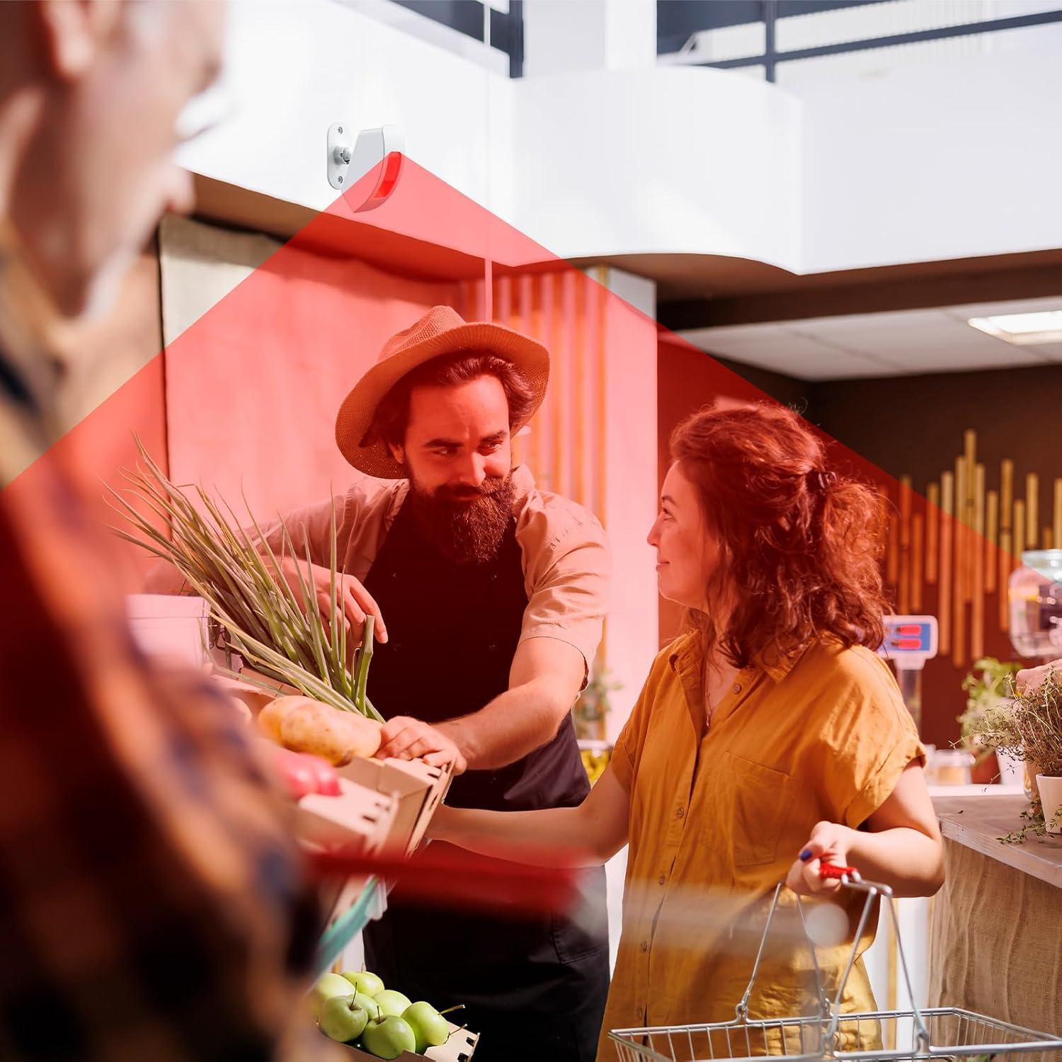 Alarma Inalámbrica de Movimiento AMHEY DW5375 - 35 Tonos, 500 Pies