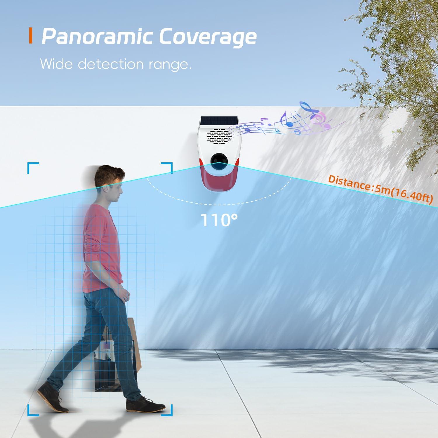Alarma de Movimiento Solar XYszpcgs con Sonidos Personalizables