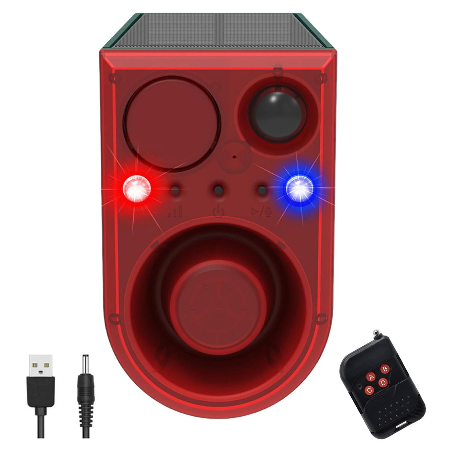 Alarma de Movimiento Solar HULPPRE con 13 Sonidos y Control Remoto