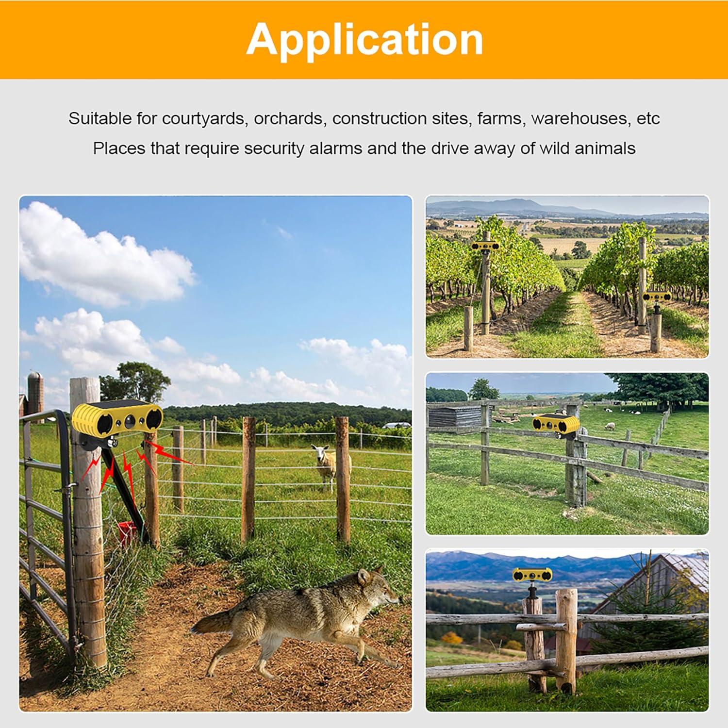 Alarma Solar de Movimiento Comboss 130dB con Luz Estroboscópica