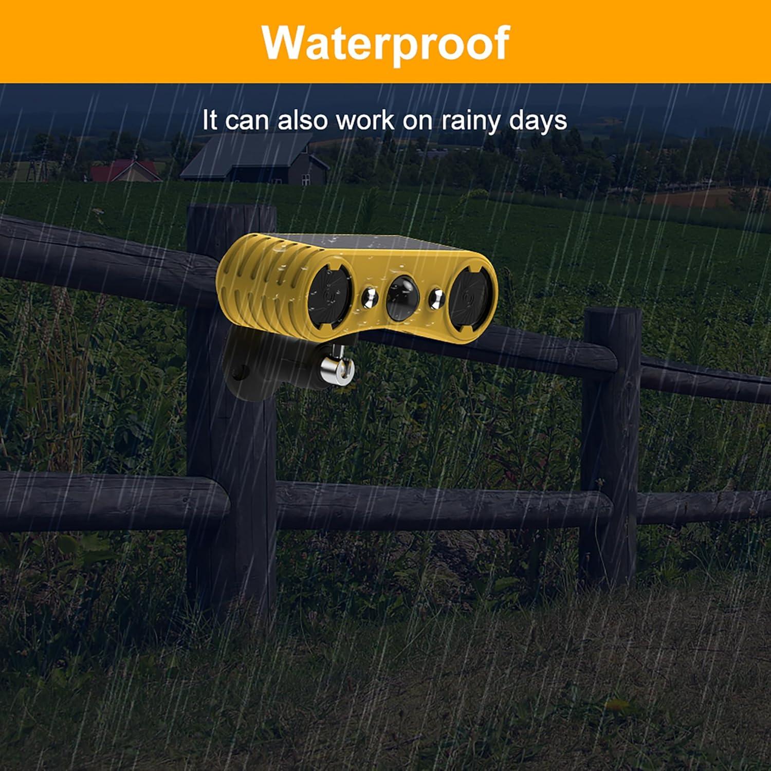 Alarma Solar de Movimiento Comboss 130dB con Luz Estroboscópica