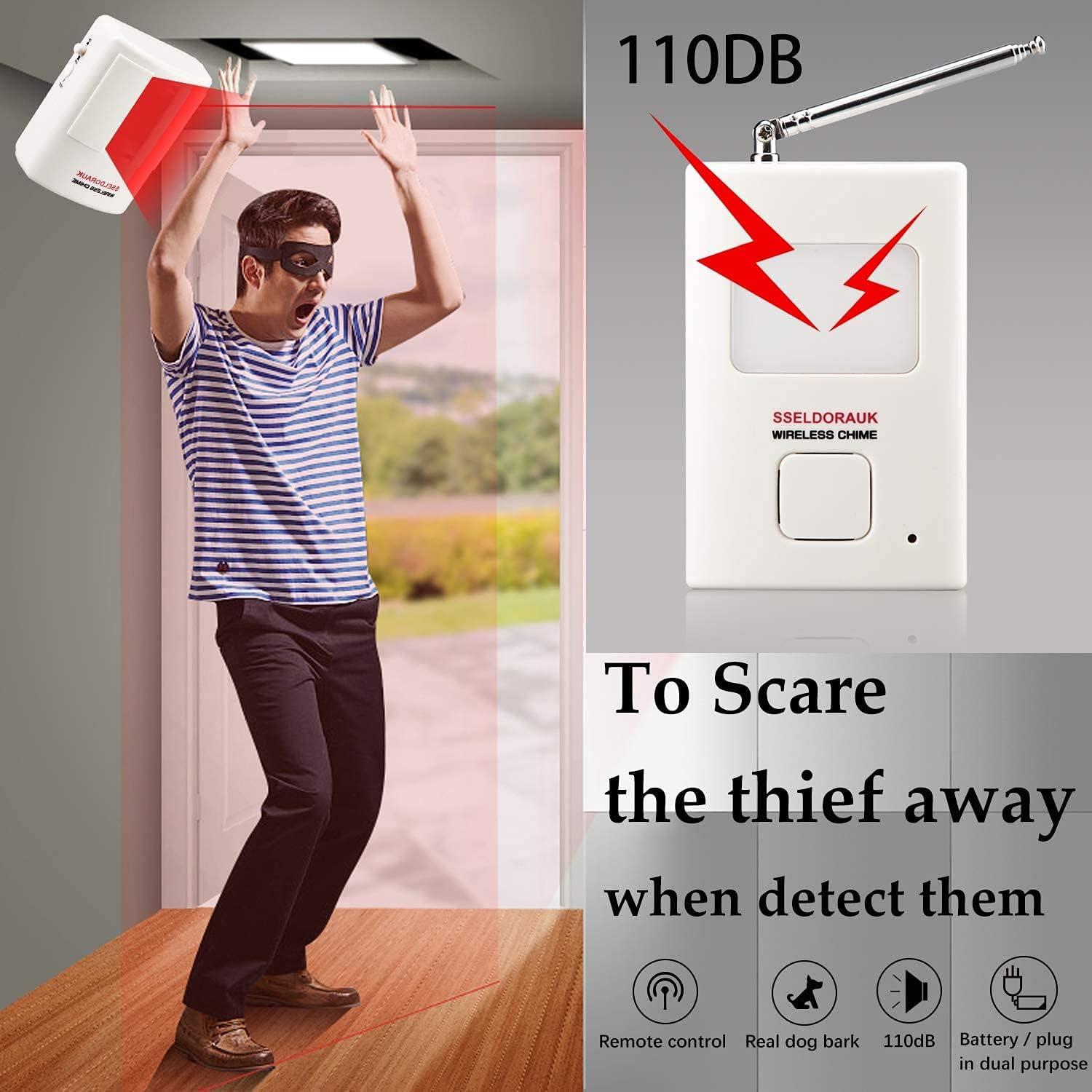 Alarma de Ladrido de Perro S SELDORAUK - 2 Sensores + 1 Receptor